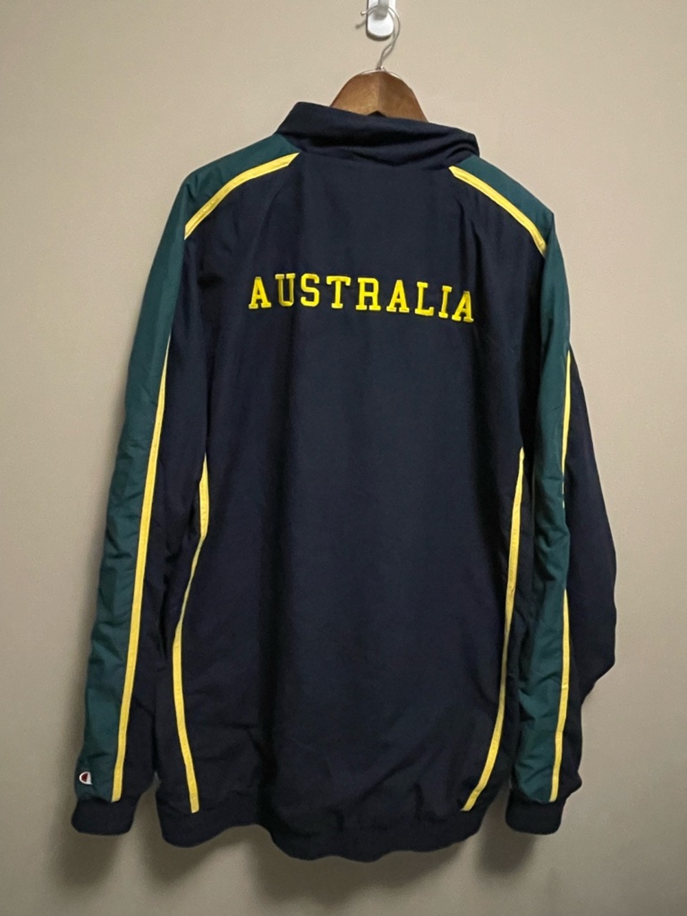 Champion Navy Green Windbreaker Vintage 90s Australian Government Men’s 3XL - Picture 13 of 15